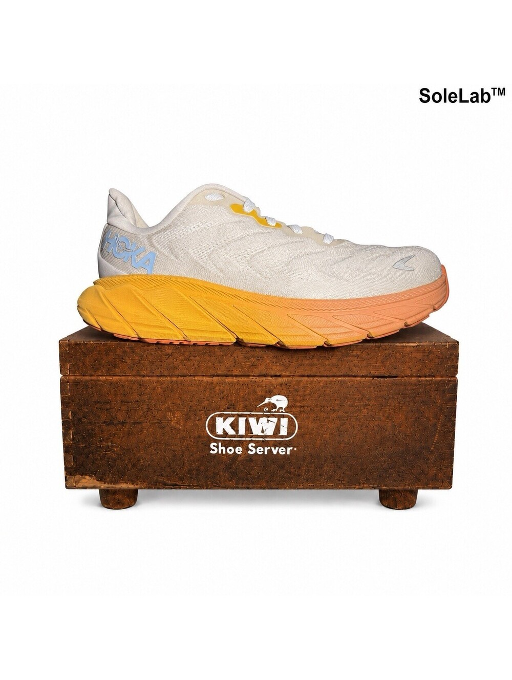 HOKA One One Arahi 6 Wide Women’s 7.5D Nimbus Cloud Orange Running Shoes